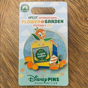 Disney Orange Bird Citrus Pin — Orange, Green, Blue
